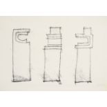 GEOFFREY CLARKE RA [1924-2014]. Untitled [Three Standing Forms], from the Torii Series 1965.