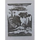 EUGENE BERMAN [1899-1972]. The Appian Way, 1951. lithograph, edition of 100; signed and dated in