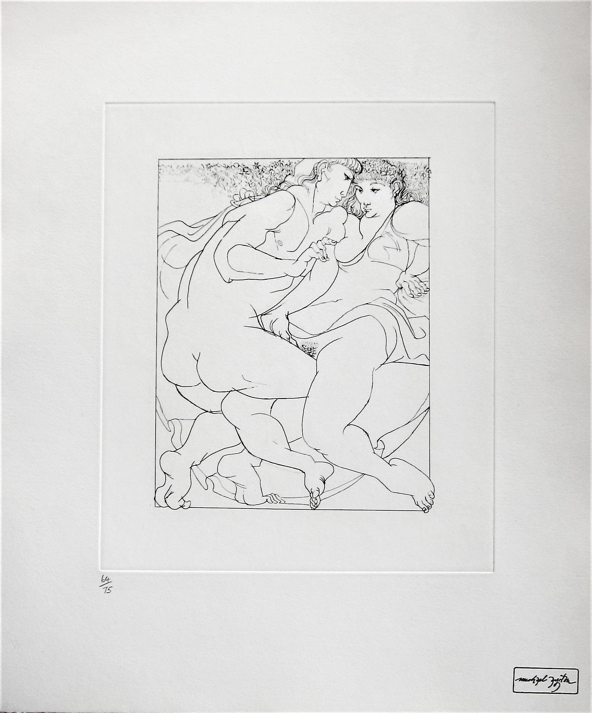 MICHAEL AYRTON [1921-75]. Archilochos Epode, 1975. etching, edition of 75; 66/75. studio stamp