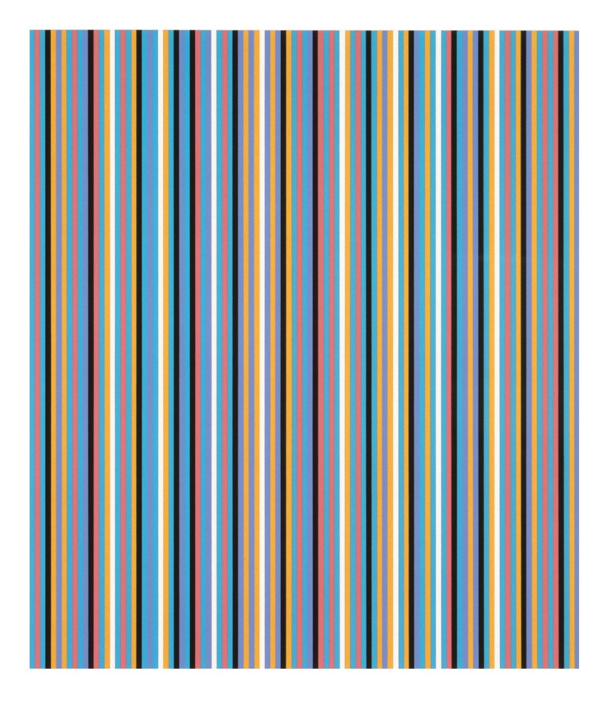 BRIDGET RILEY RA [b.1931]. Edge of Light '81-'03. Screenprint on wove pape, signed, titled, dated