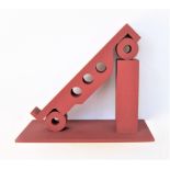 ROY KITCHIN [1926-97]. Inclined Sine, 1983; wood construction; unique - maquette for his large steel