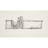 GEOFFREY CLARKE RA [1924-2014]. Untitled [Reclining Form], from the Torii Series 1965. Monotype on