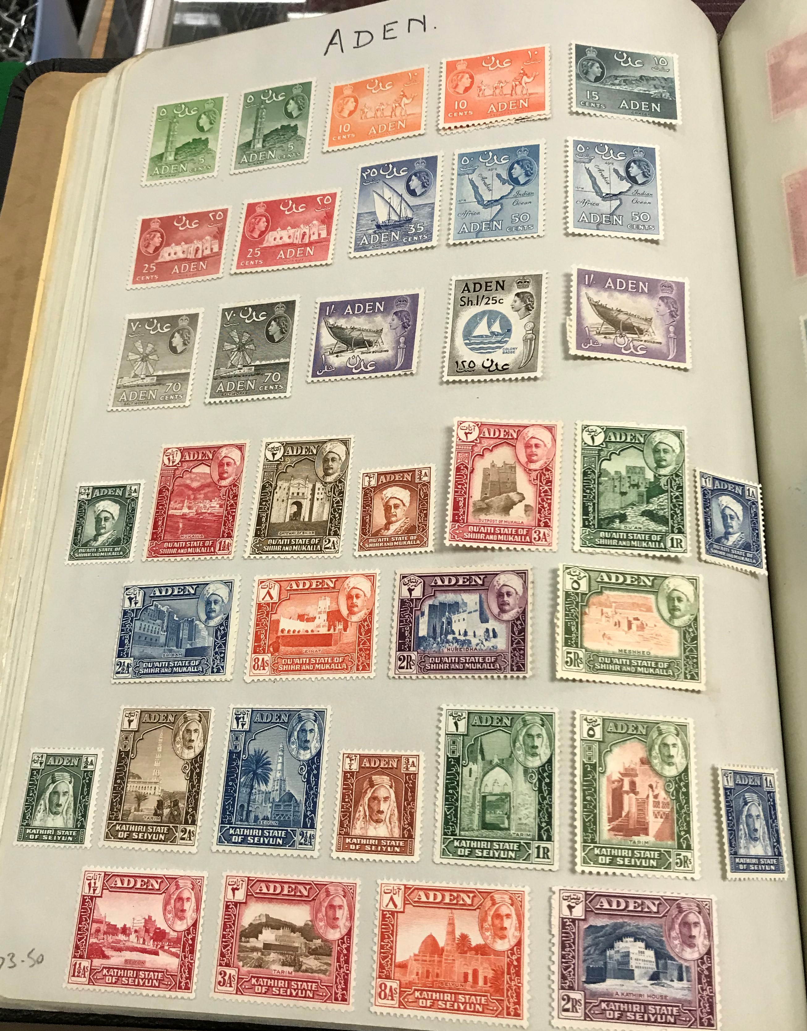 A large and extensive collection of British and World stamps housed in twelve hard twin-lock - Image 56 of 100