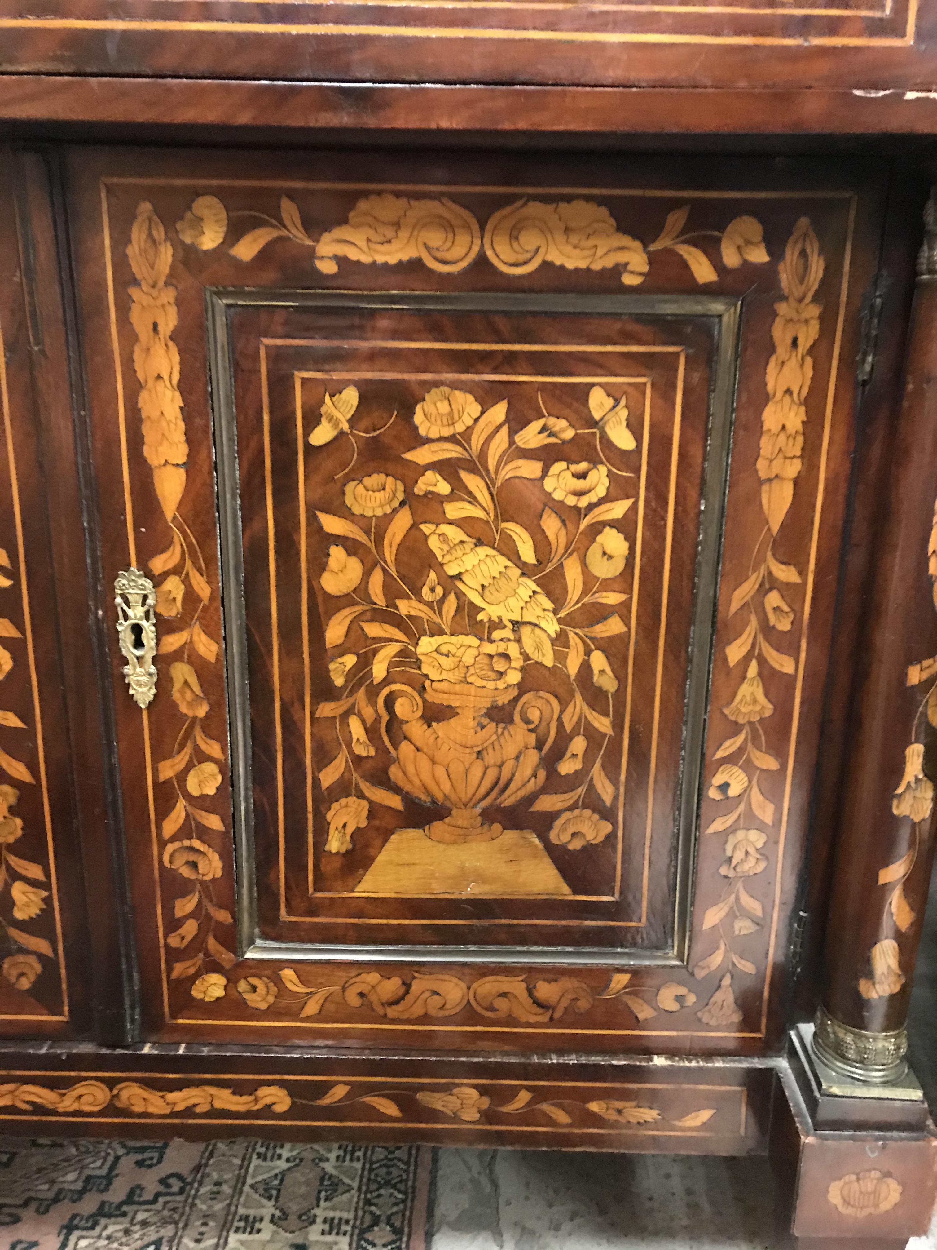 A 19th Century Dutch mahogany and marquetry inlaid side cabinet, - Image 29 of 47