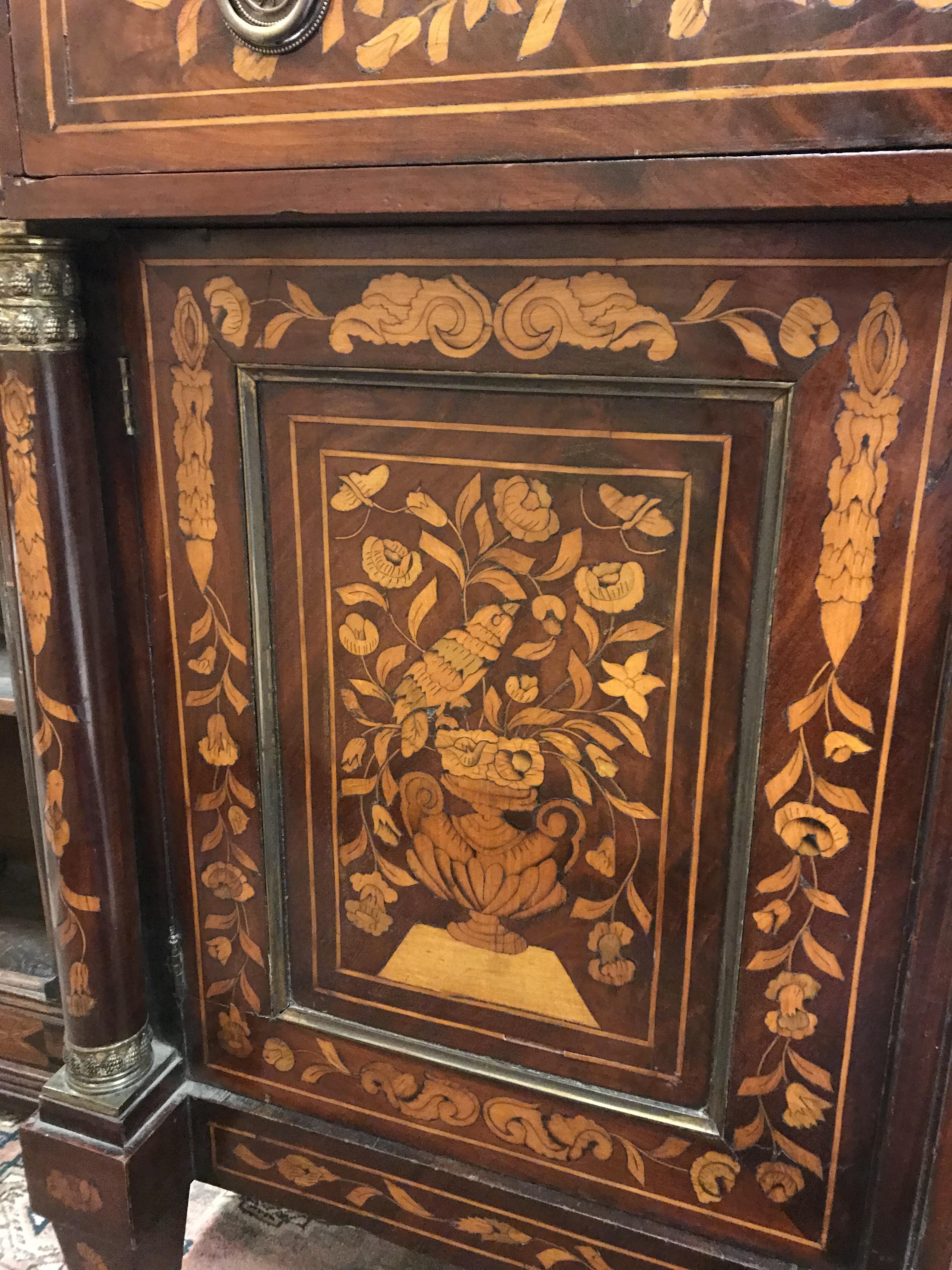 A 19th Century Dutch mahogany and marquetry inlaid side cabinet, - Image 23 of 47