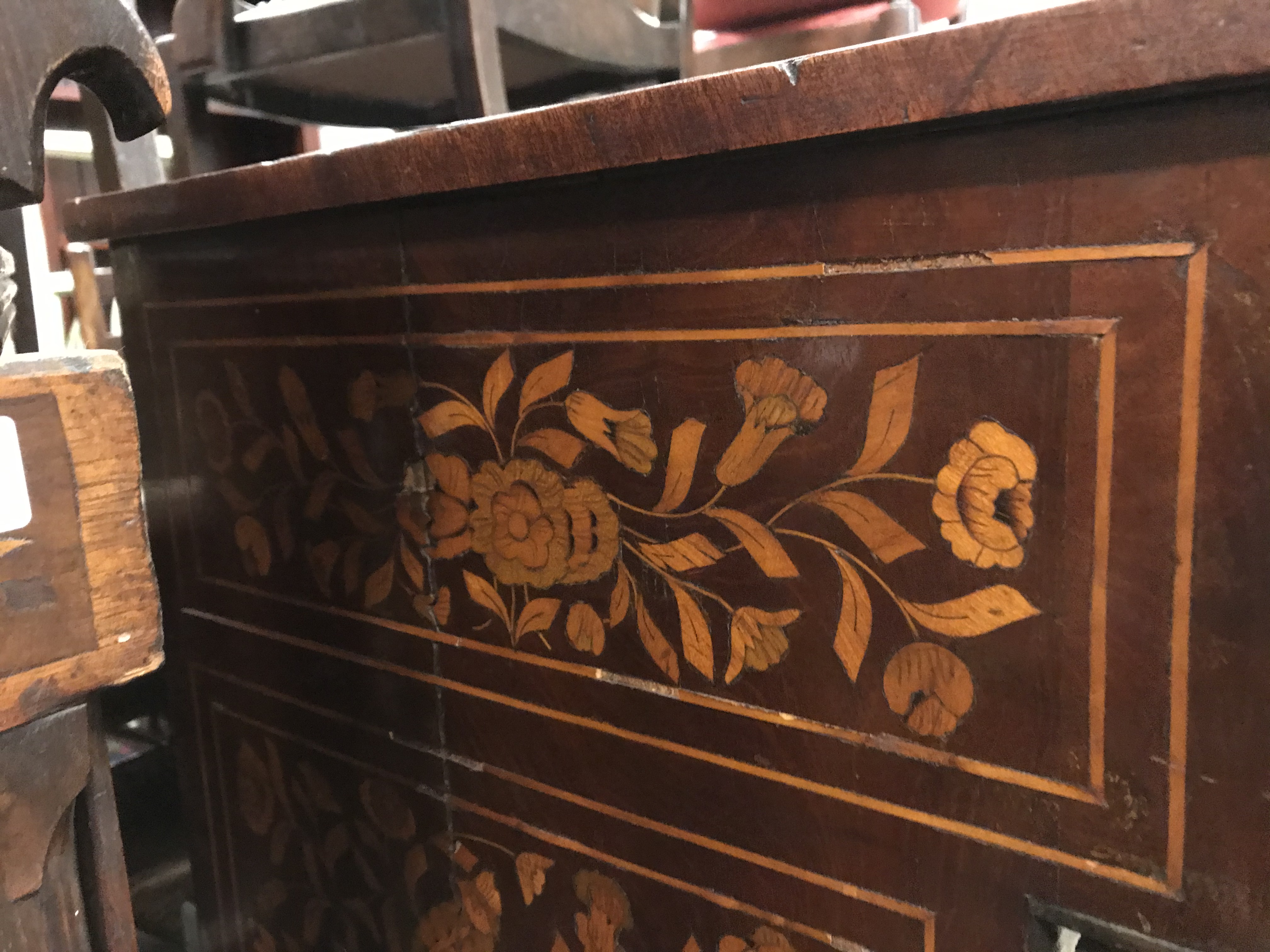 A 19th Century Dutch mahogany and marquetry inlaid side cabinet, - Image 16 of 47