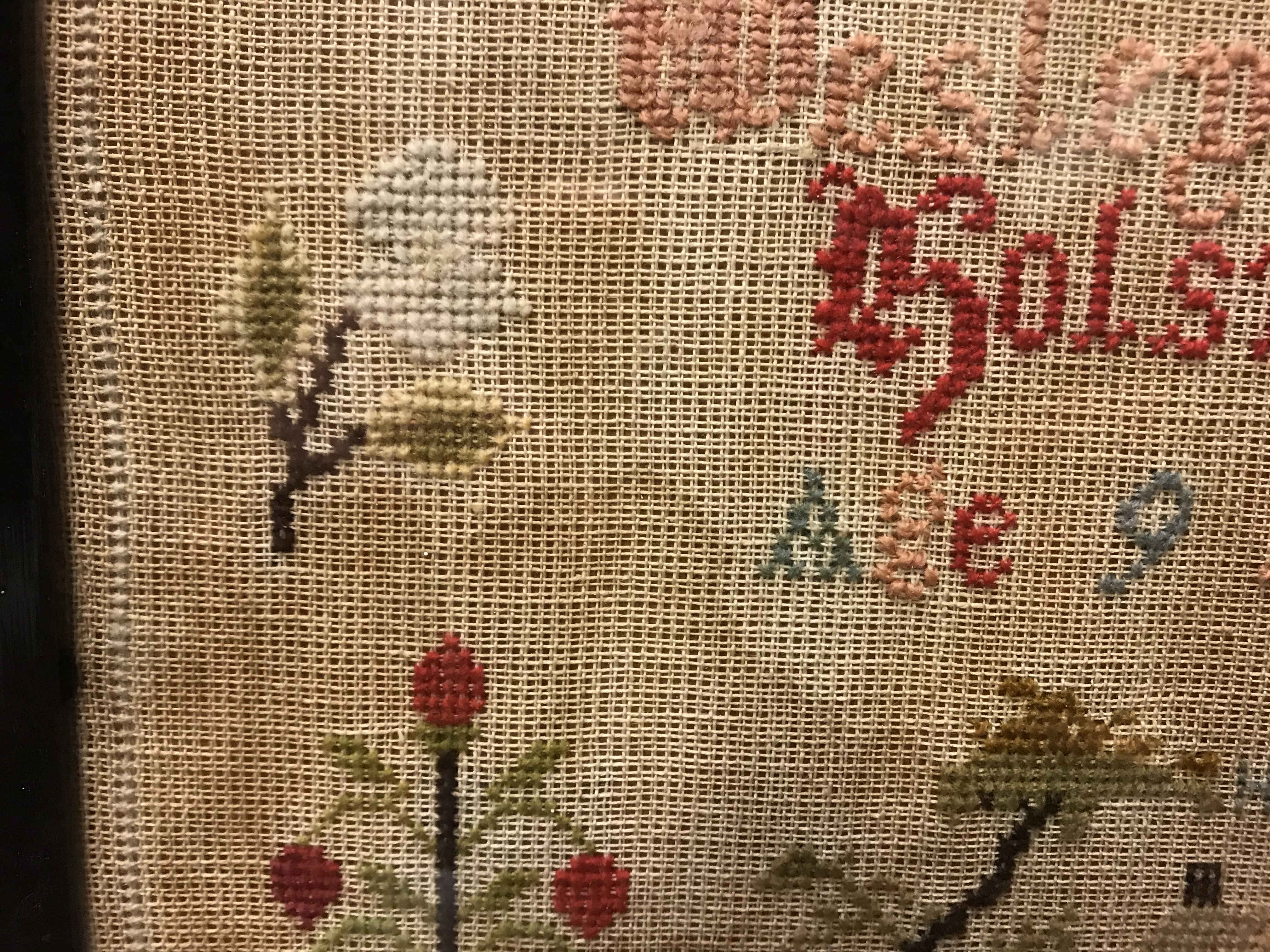 A Victorian needlework sampler by Maud E Brimacombe, Wesleyan School, Holsworthy, age 9 years 1883, - Image 18 of 23