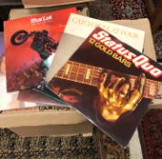 A large collection of various rock and pop LP records, mainly 1950s to 1980s,