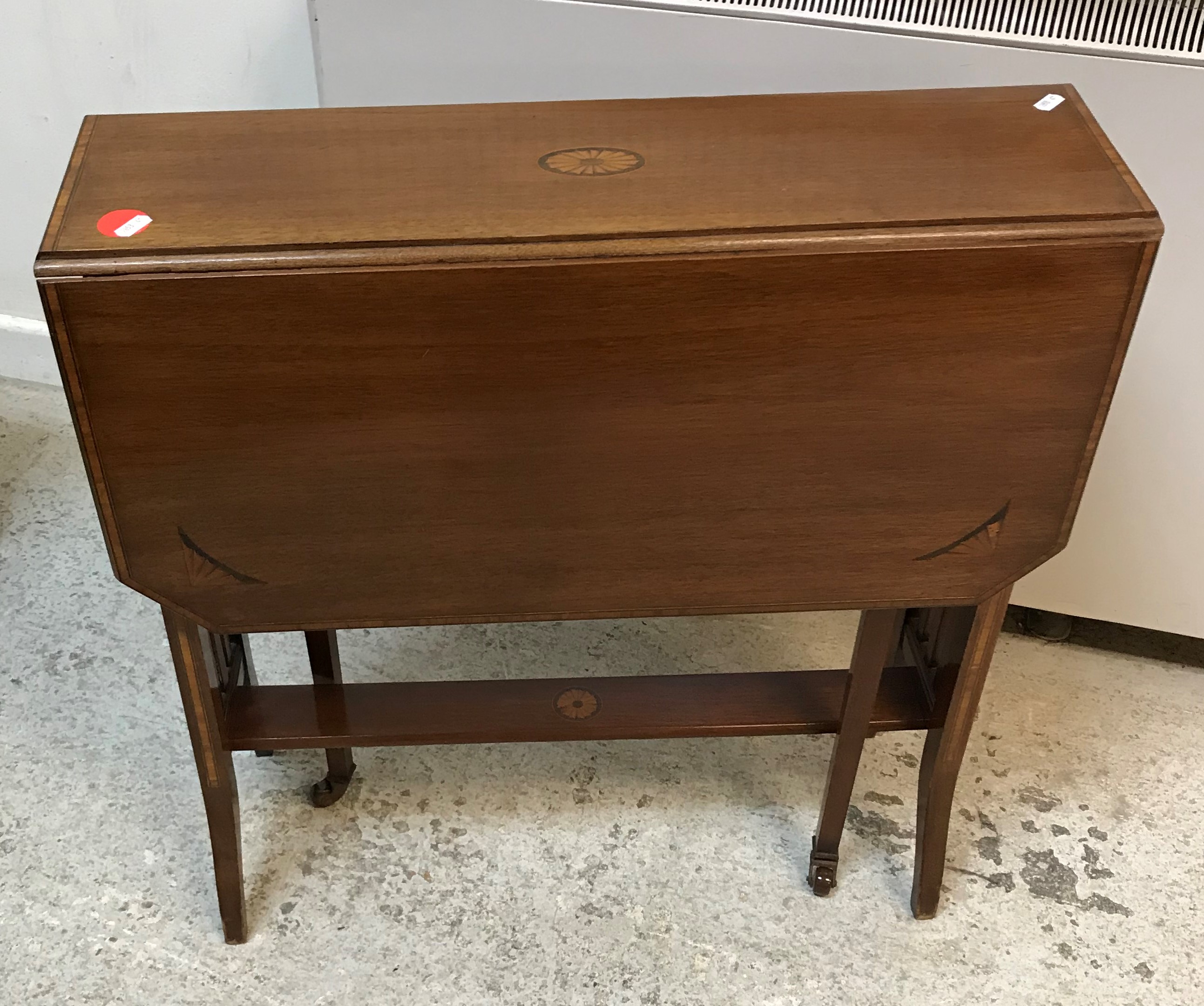 A circa 1800 mahogany commode stool on square chamfered supports (interior altered),