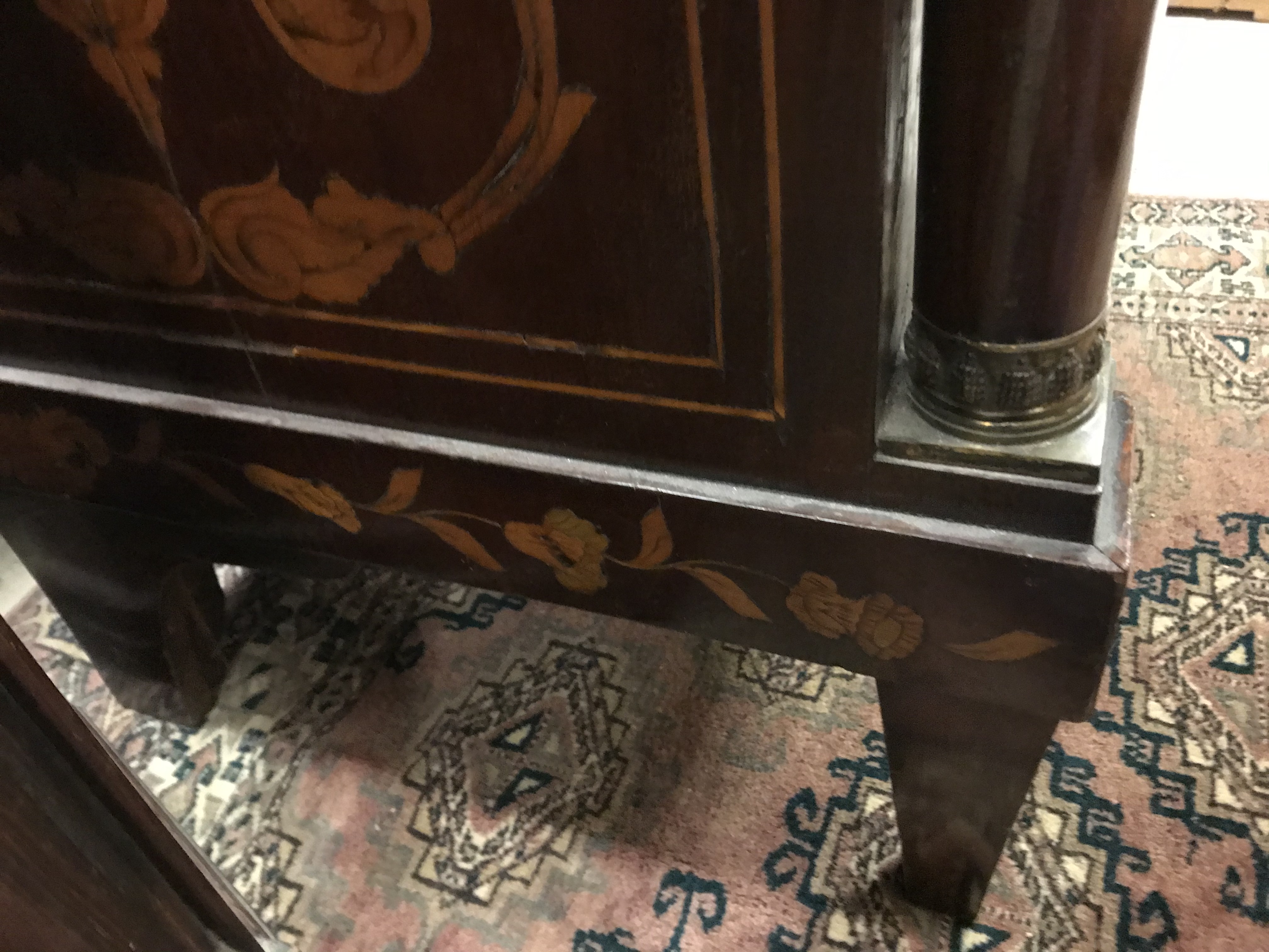 A 19th Century Dutch mahogany and marquetry inlaid side cabinet, - Image 18 of 47
