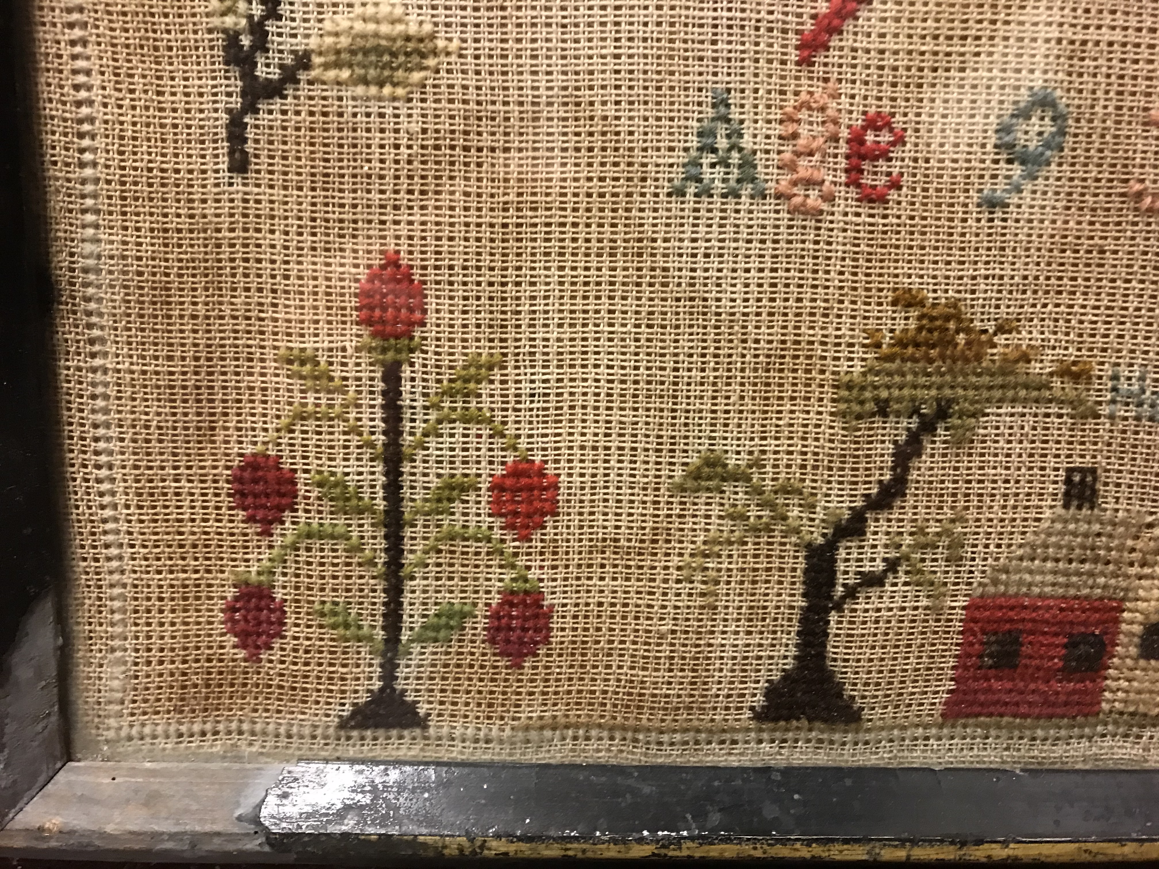 A Victorian needlework sampler by Maud E Brimacombe, Wesleyan School, Holsworthy, age 9 years 1883, - Image 19 of 23