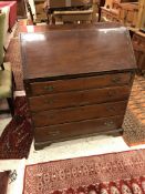 A 19th Century mahogany bureau,