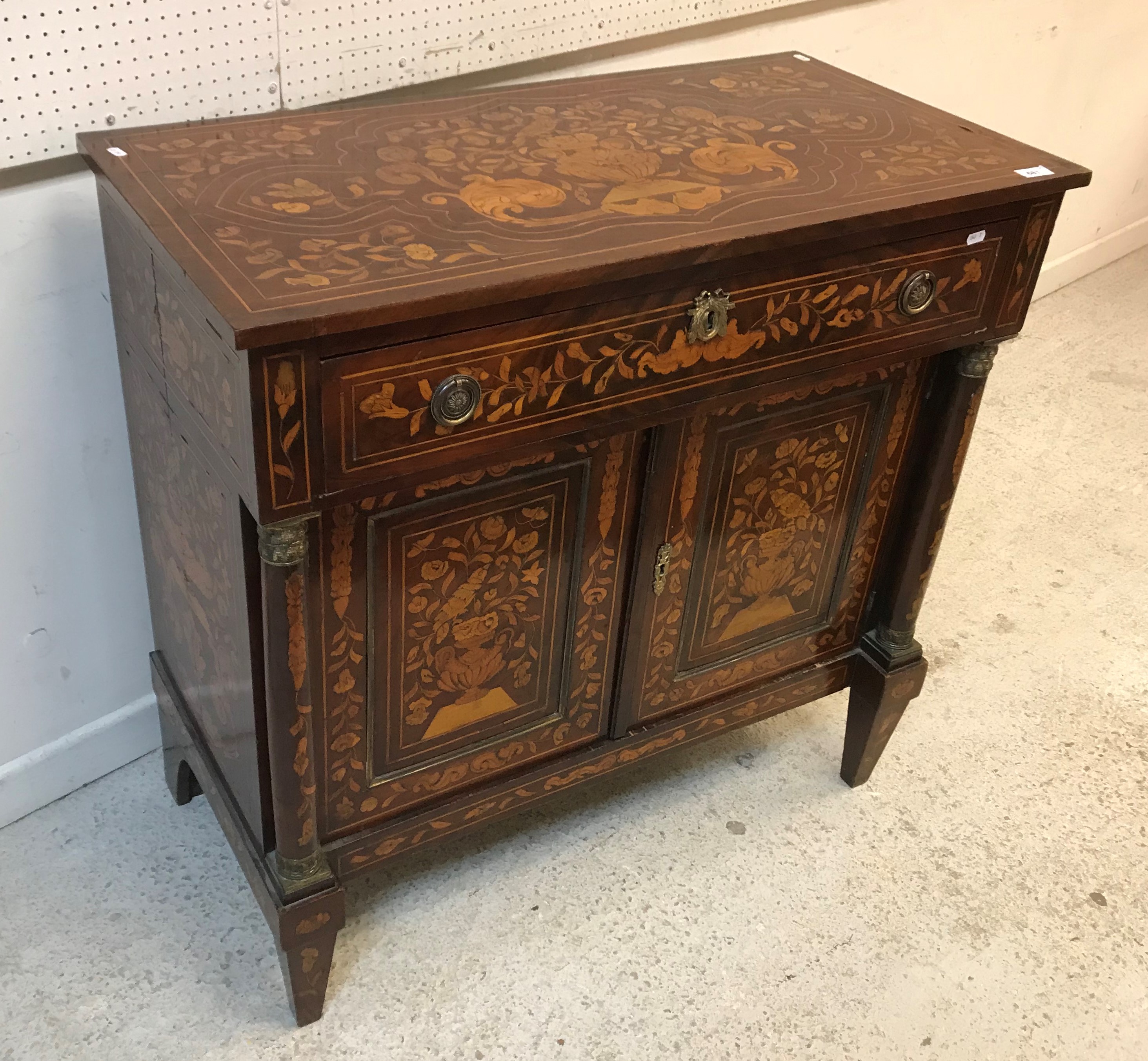 A 19th Century Dutch mahogany and marquetry inlaid side cabinet, - Image 2 of 47