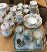 A collection of various china wares to include Royal Worcester "Lavinia" pattern part tea service