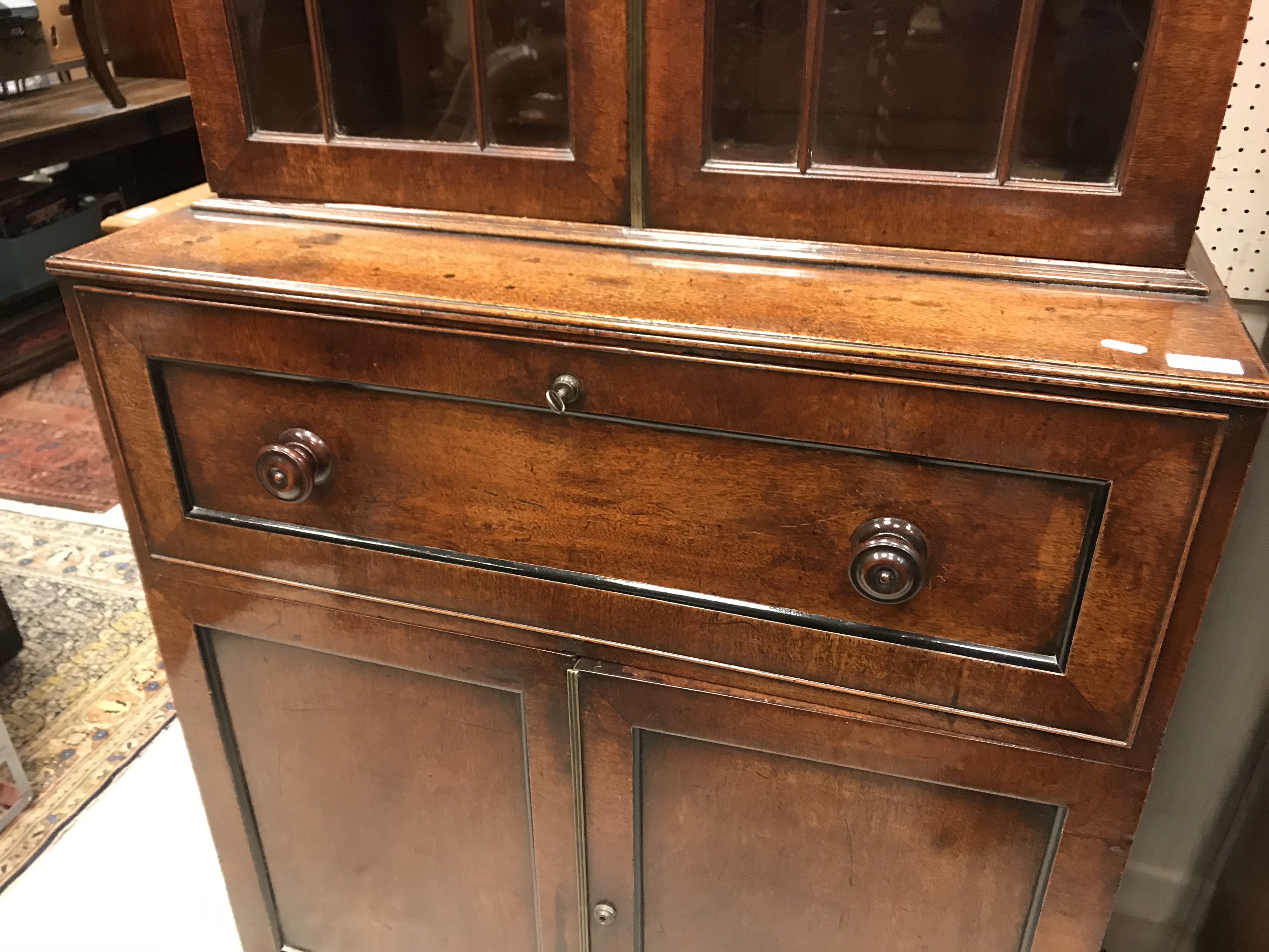 A late Regency mahogany secretaire bookcase of small proportions, - Image 26 of 40