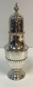 A George V silver sugar caster,