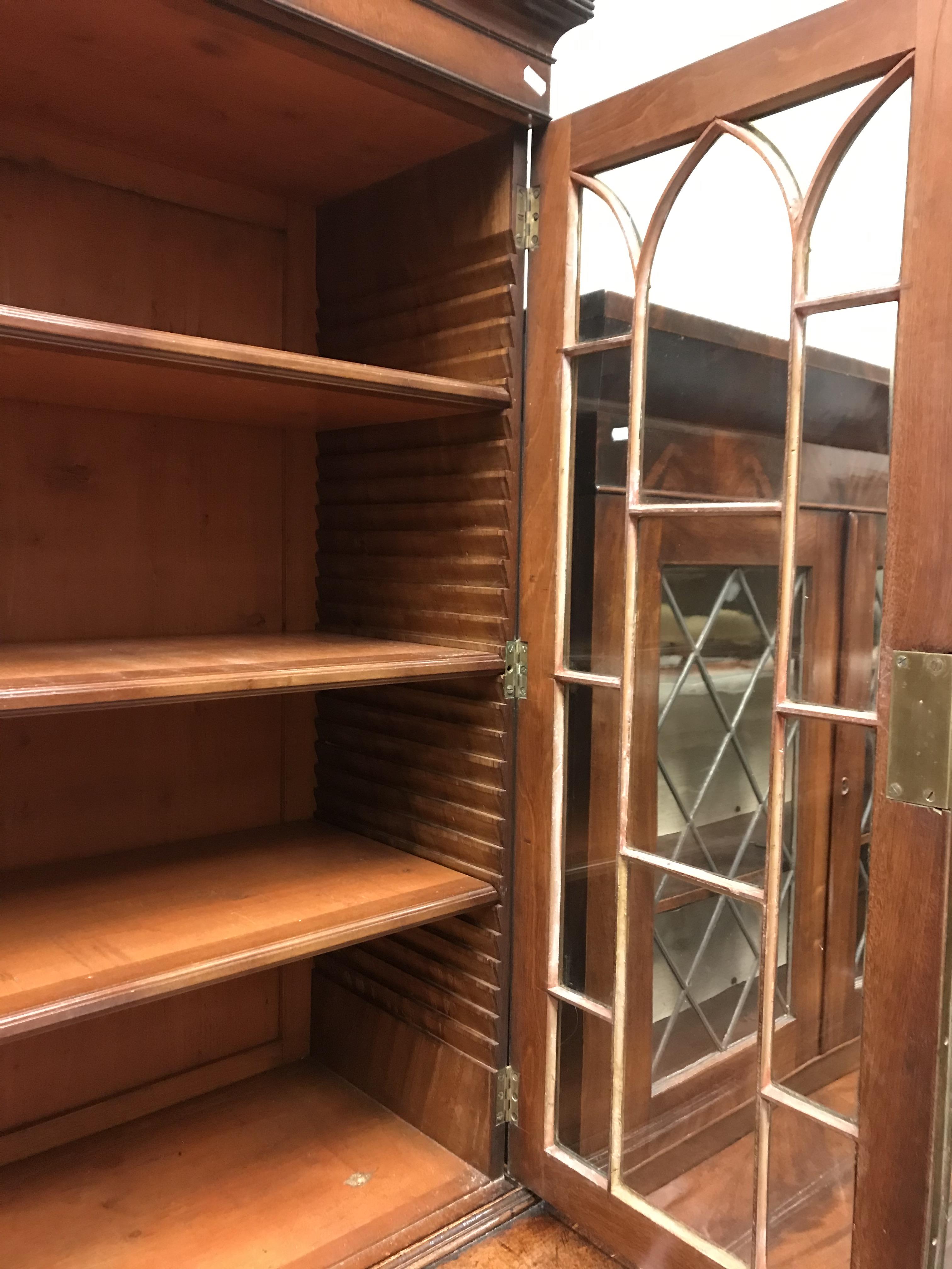 A late Regency mahogany secretaire bookcase of small proportions, - Image 12 of 40