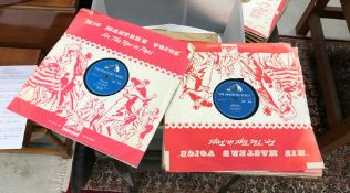 A collection of 78 rpm records,