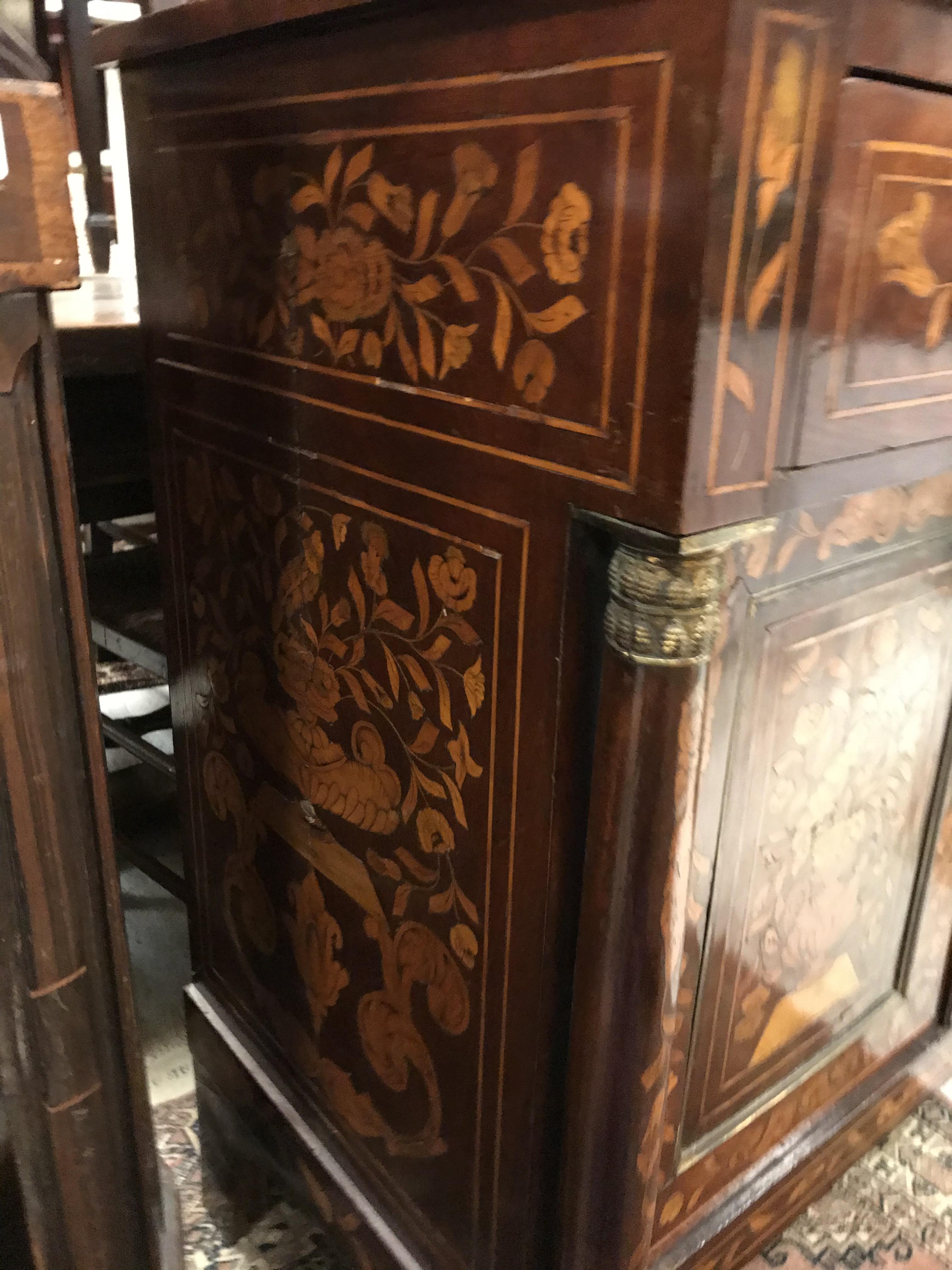 A 19th Century Dutch mahogany and marquetry inlaid side cabinet, - Image 15 of 47