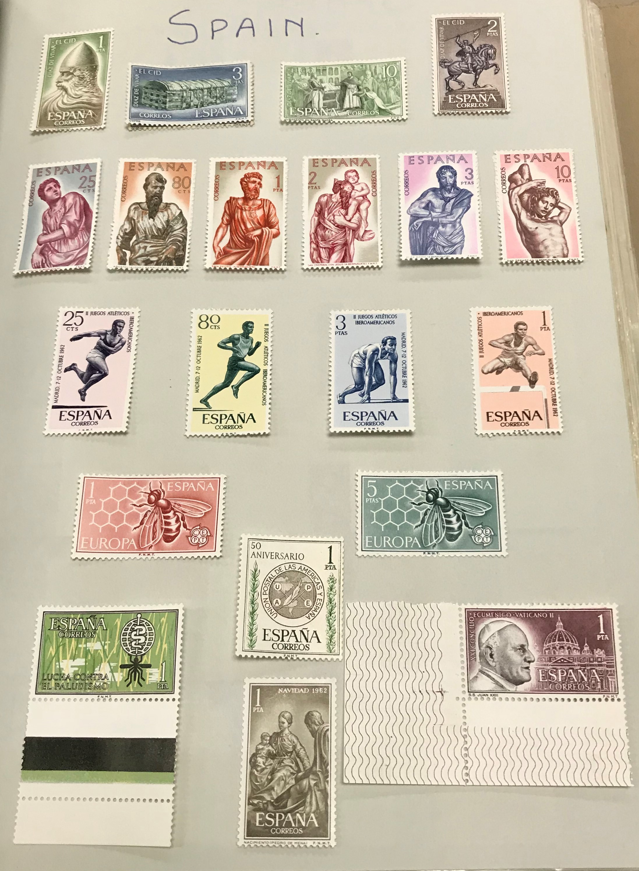 A large and extensive collection of British and World stamps housed in twelve hard twin-lock - Image 31 of 100