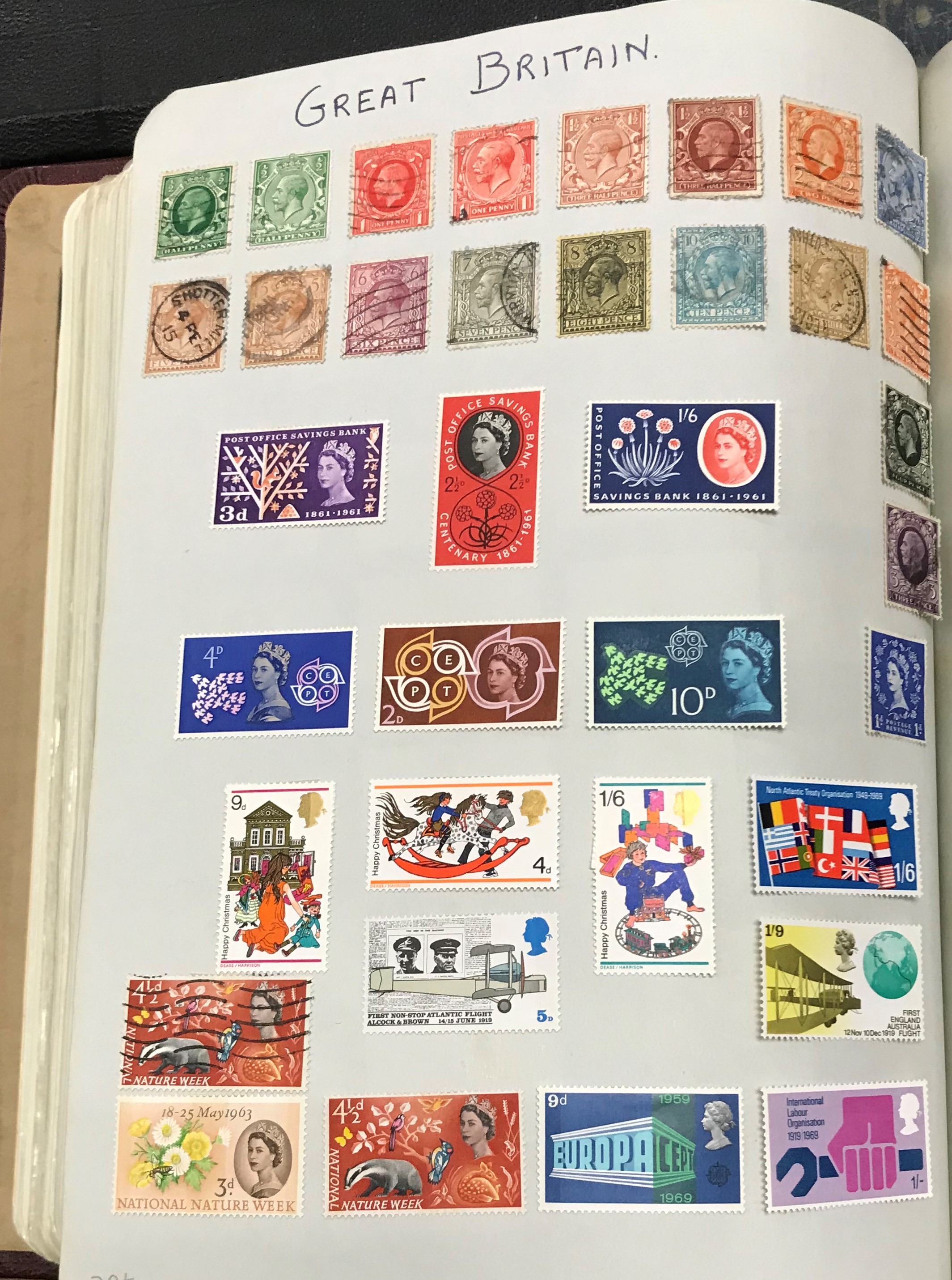 A large and extensive collection of British and World stamps housed in twelve hard twin-lock - Image 17 of 100