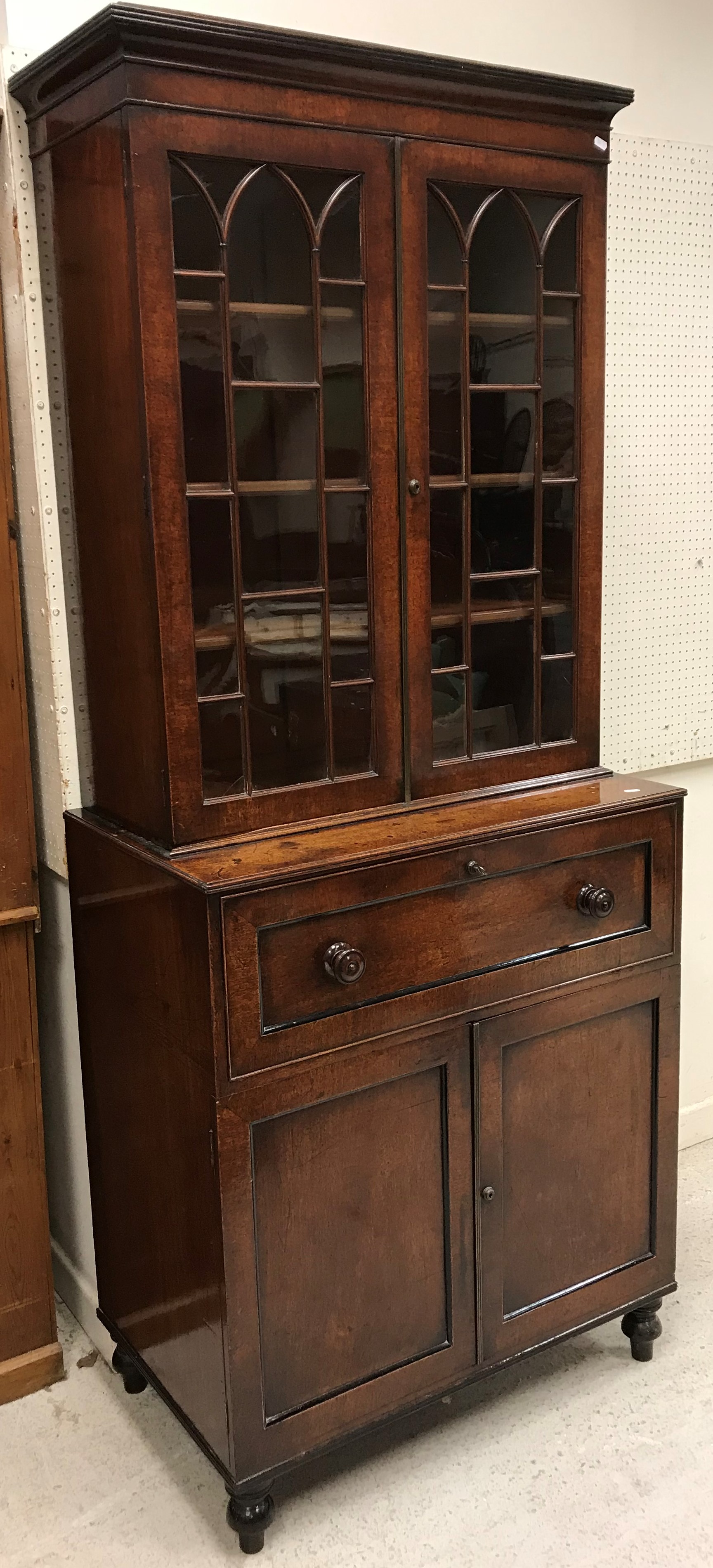 A late Regency mahogany secretaire bookcase of small proportions, - Image 2 of 40