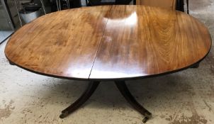 A 19th Century and later mahogany breakfast table,