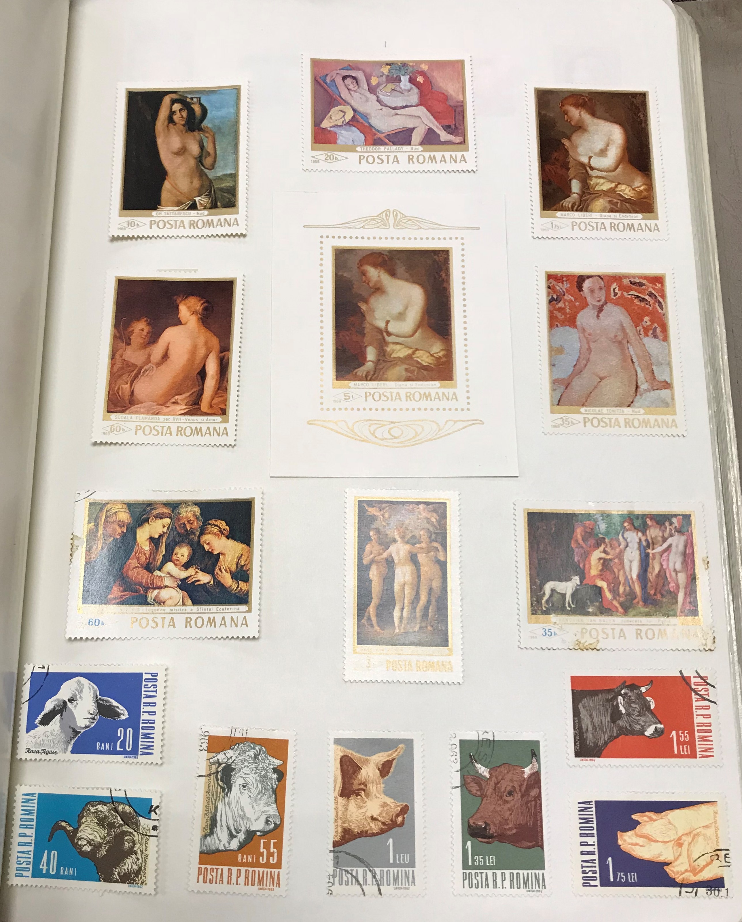 A large and extensive collection of British and World stamps housed in twelve hard twin-lock - Image 35 of 100
