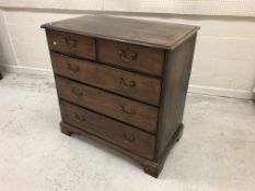 A George III mahogany chest,