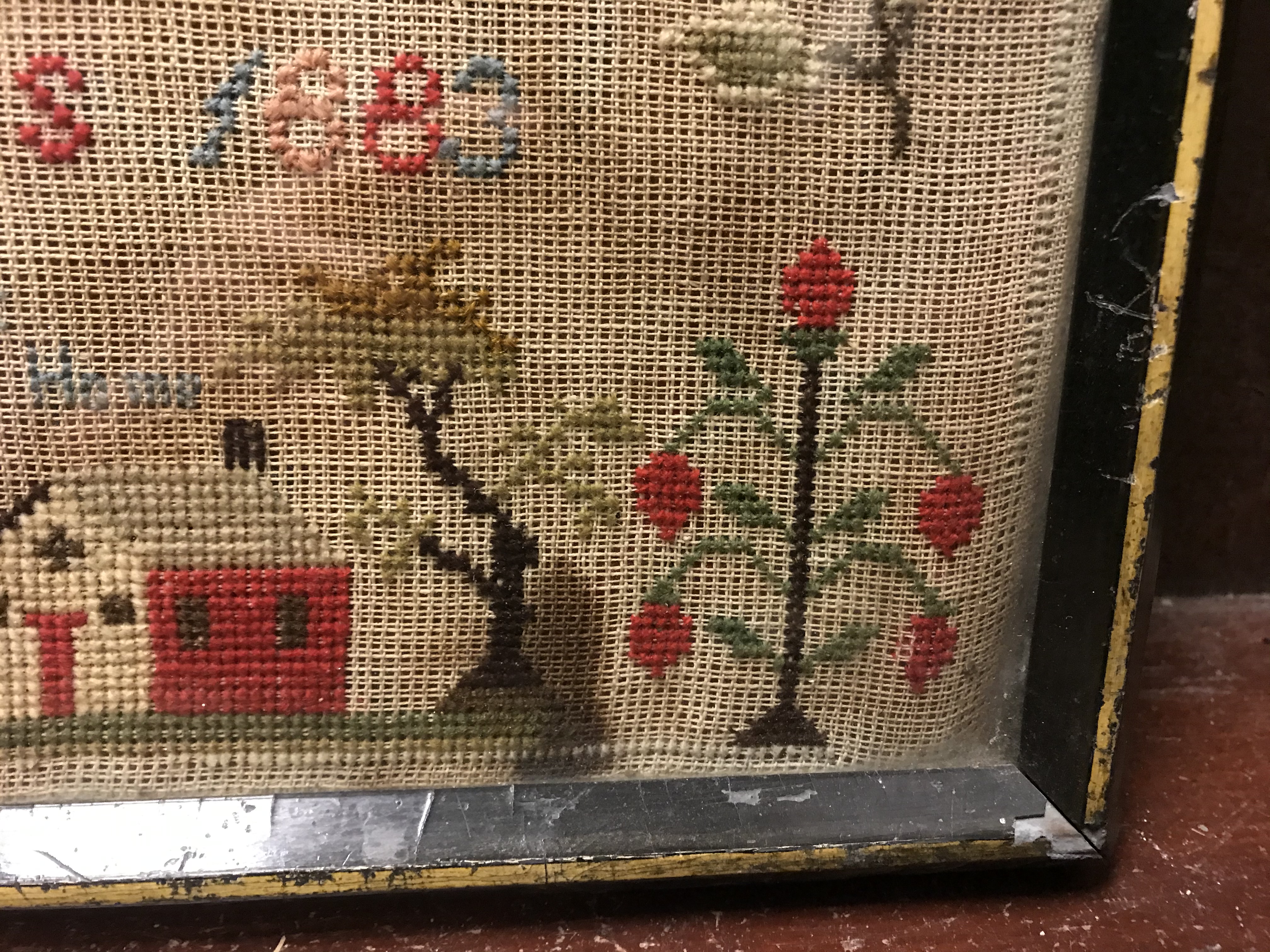 A Victorian needlework sampler by Maud E Brimacombe, Wesleyan School, Holsworthy, age 9 years 1883, - Image 21 of 23