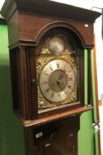 A late 18th Century oak cased long case clock,