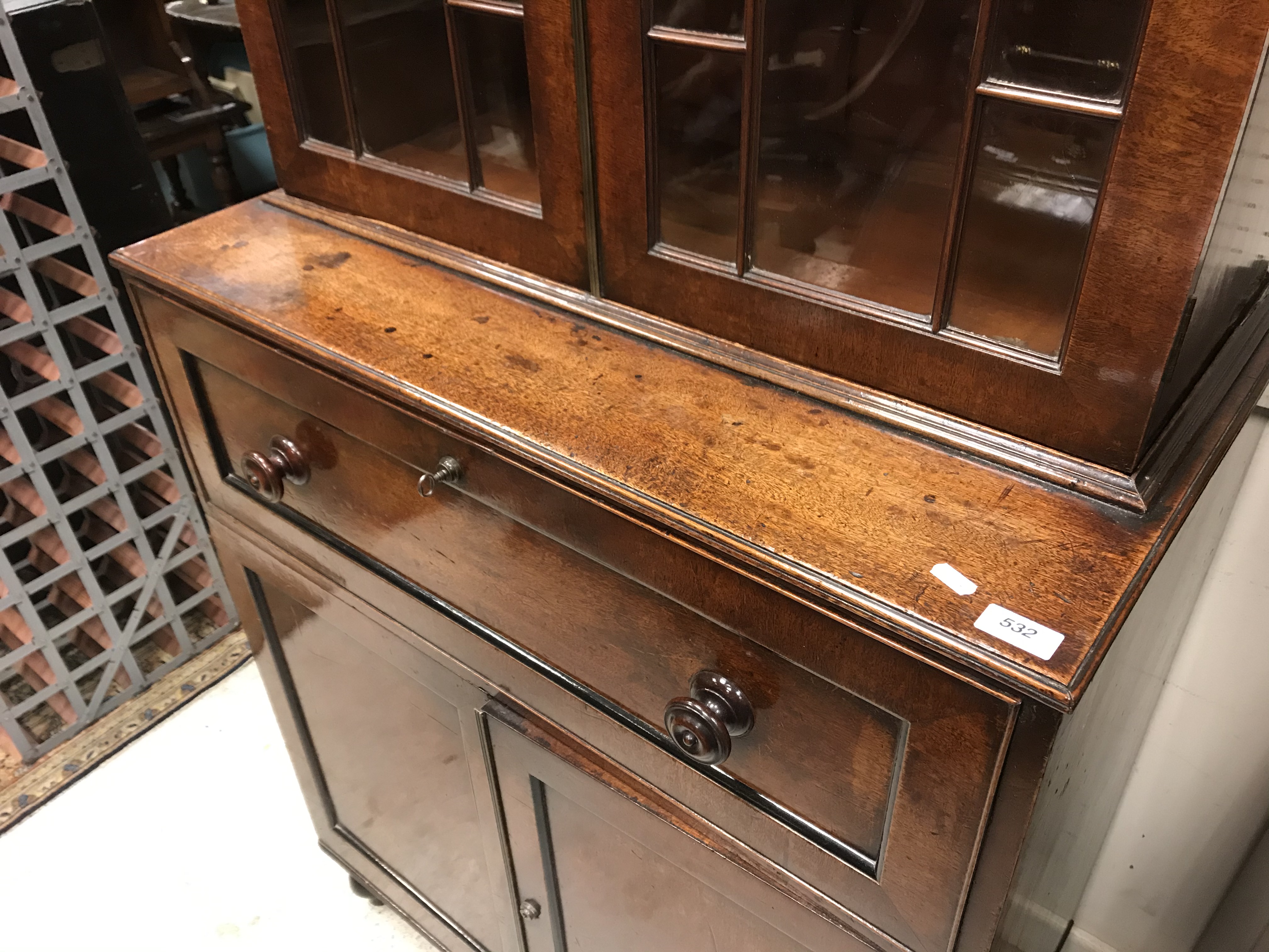 A late Regency mahogany secretaire bookcase of small proportions, - Image 20 of 40