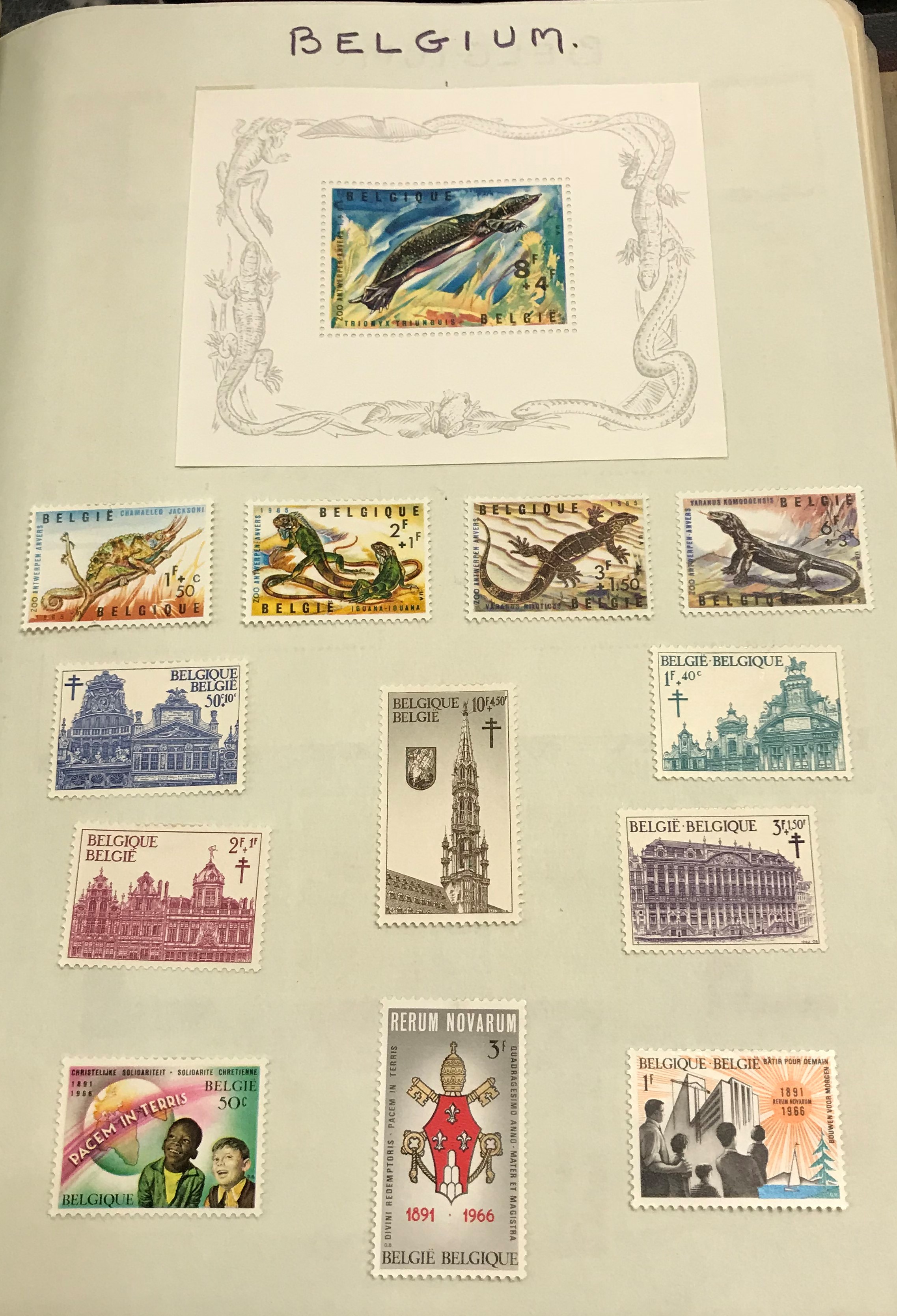 A large and extensive collection of British and World stamps housed in twelve hard twin-lock - Image 64 of 100