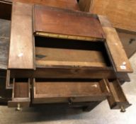 A 19th Century mahogany clerk's desk,