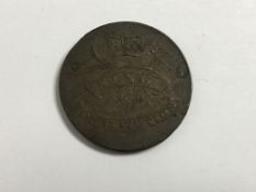 A George III copper half penny token "P Kempson (Peter Kempson) Maker of Buttons Medals & C