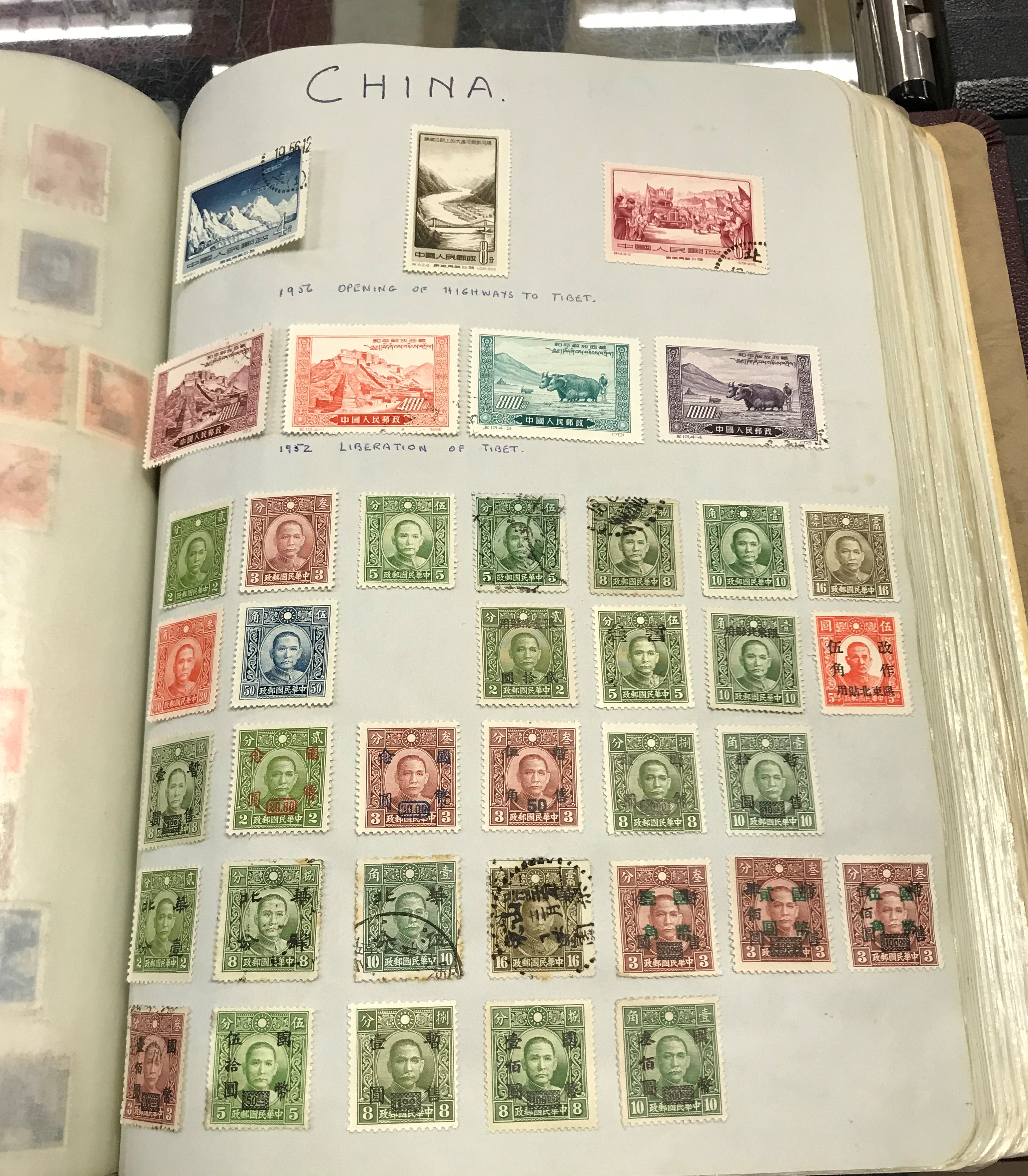 A large and extensive collection of British and World stamps housed in twelve hard twin-lock - Image 74 of 100