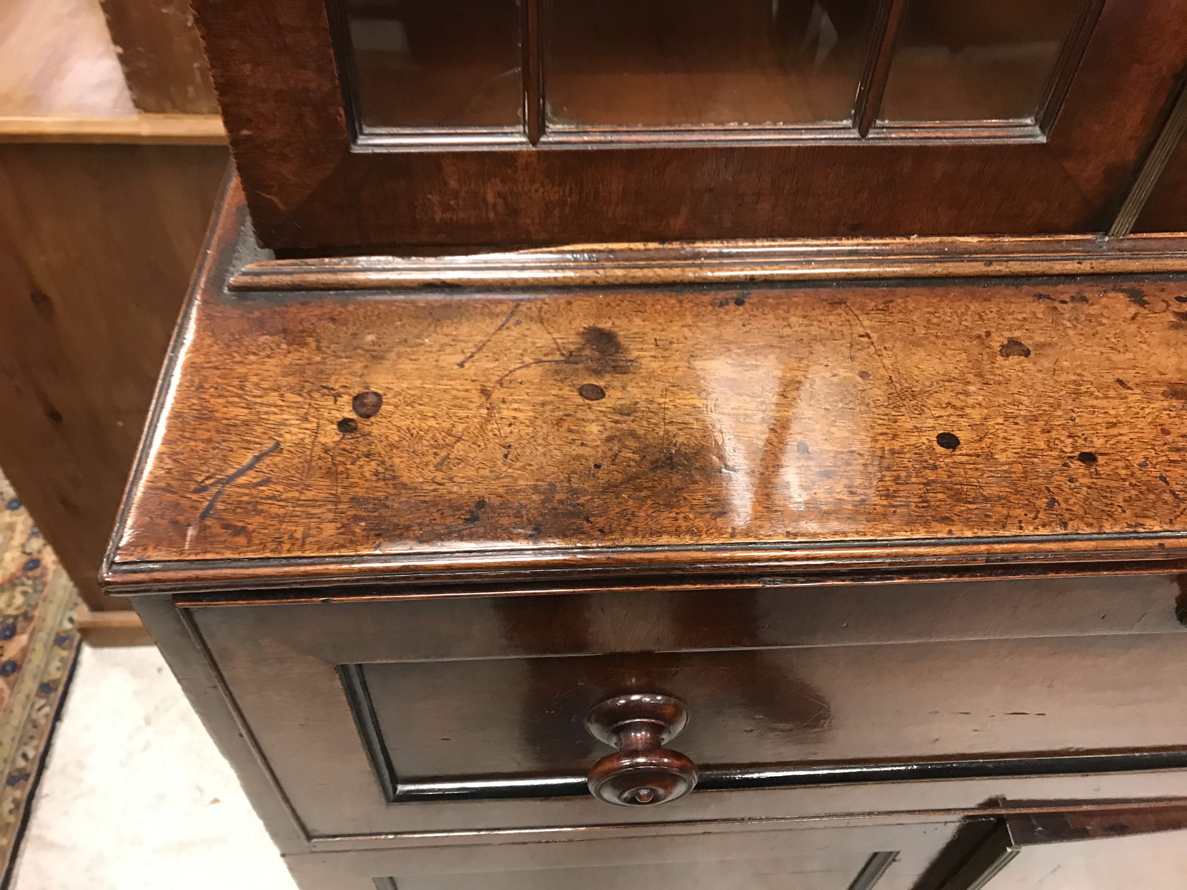 A late Regency mahogany secretaire bookcase of small proportions, - Image 21 of 40