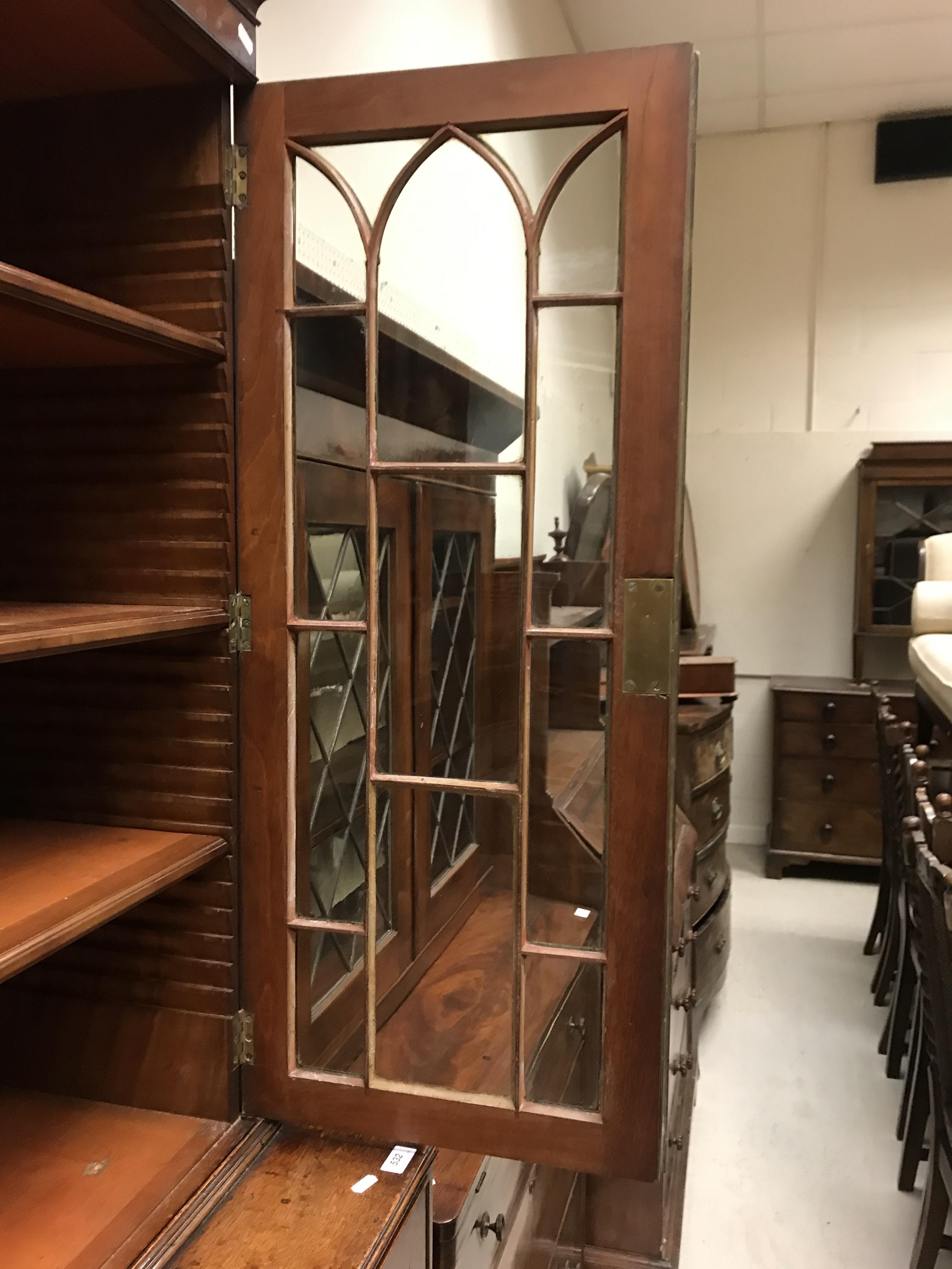 A late Regency mahogany secretaire bookcase of small proportions, - Image 14 of 40