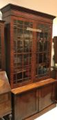 A 19th Century mahogany bookcase cabinet,