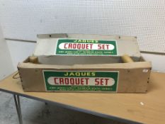 A Jacques croquet set by John Jacques & Son Limited, Thornton Heath, Surrey,