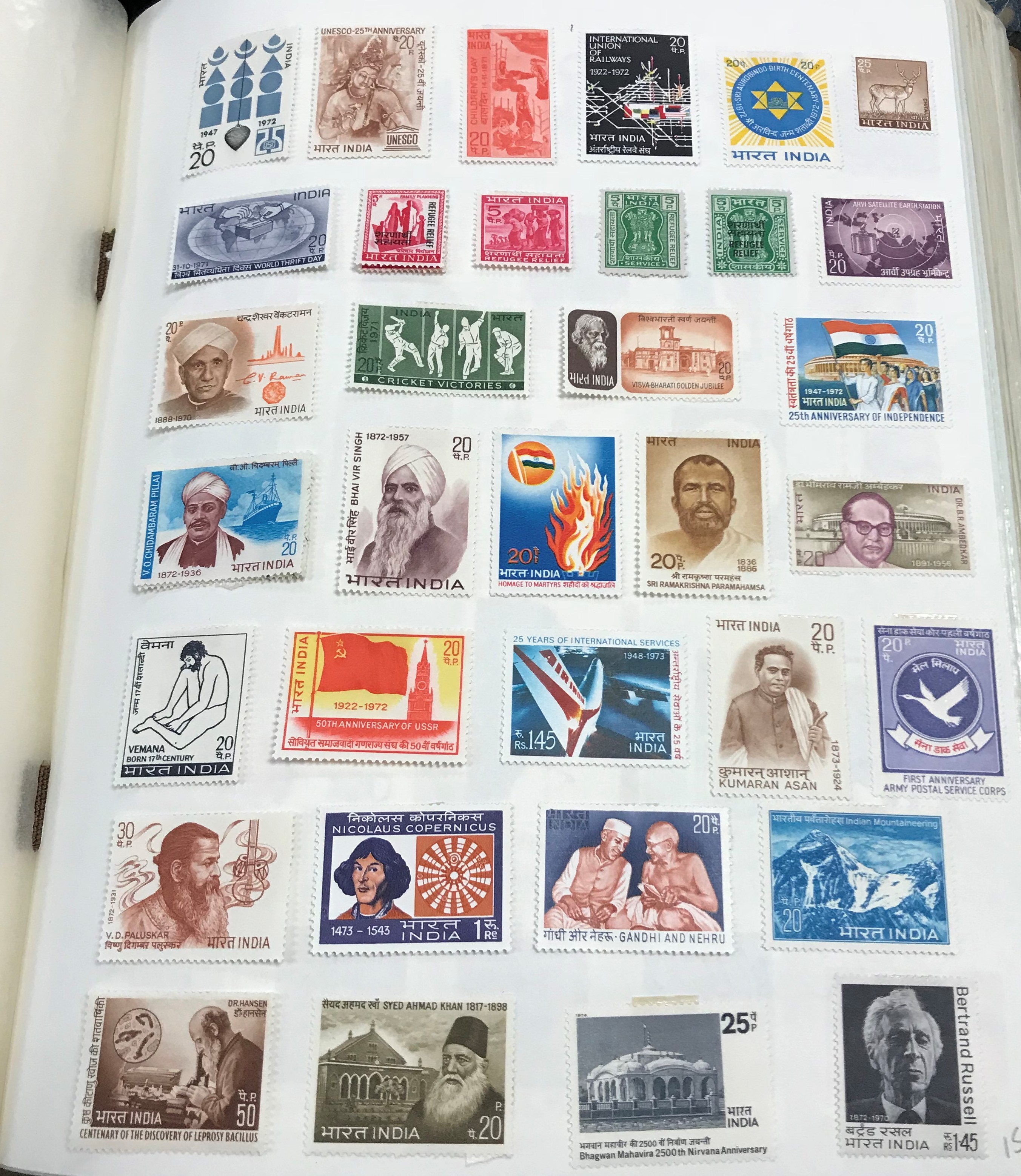 A large and extensive collection of British and World stamps housed in twelve hard twin-lock - Image 47 of 100