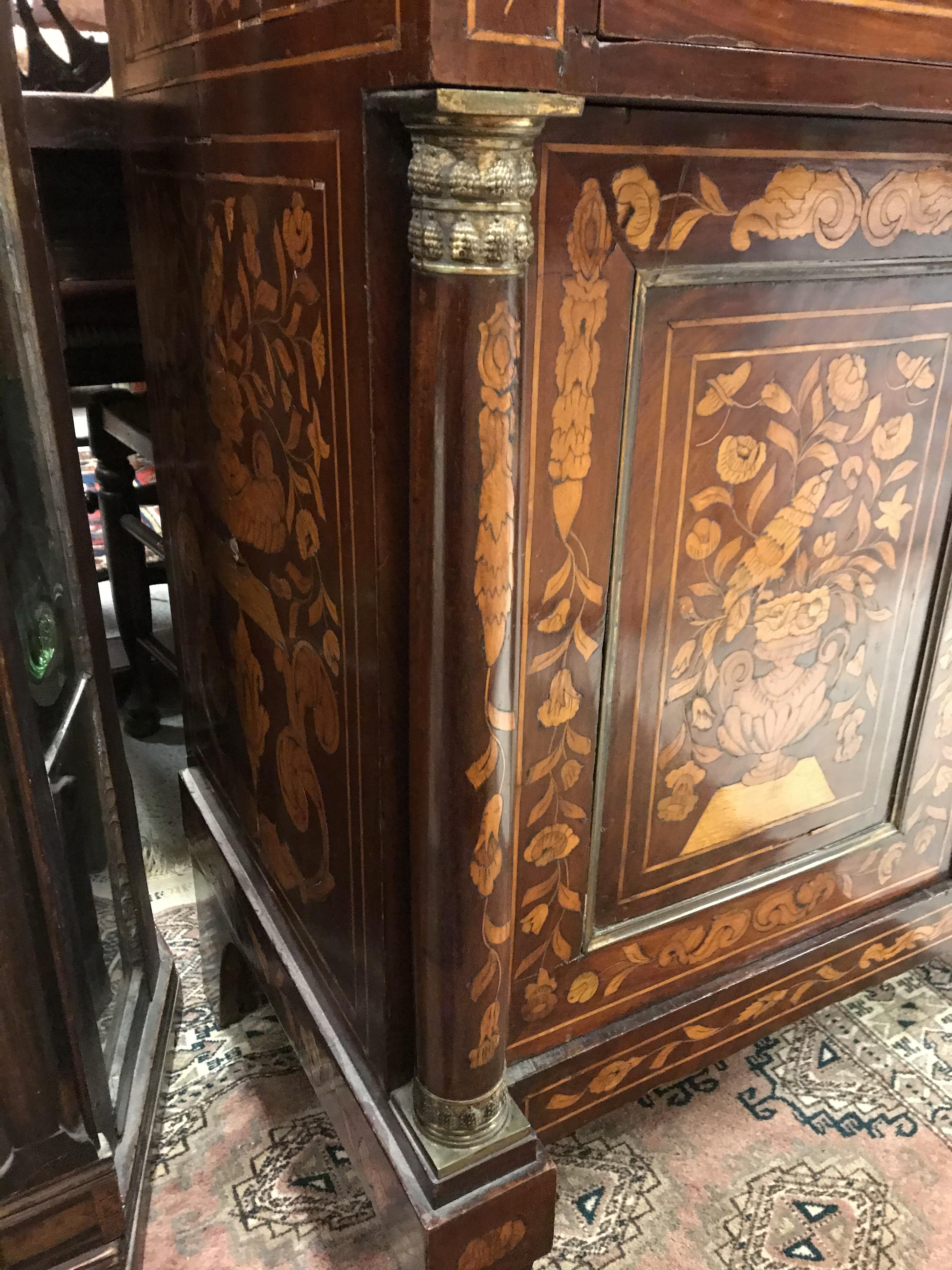 A 19th Century Dutch mahogany and marquetry inlaid side cabinet, - Image 20 of 47