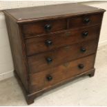 A 19th Century oak chest,