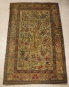 An Isphahan Tree of Life prayer rug,