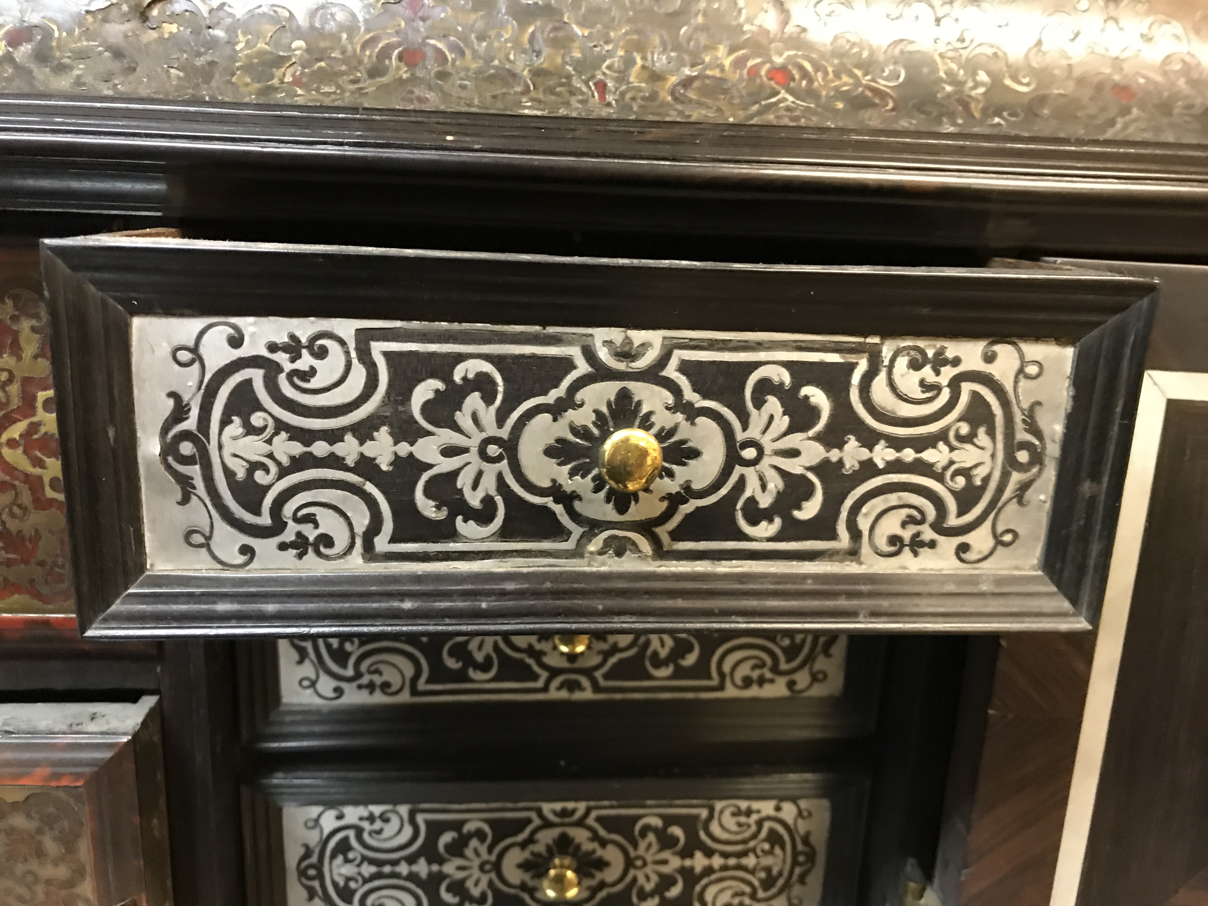 An 18th Century Boulle work tabletop cabinet, - Image 52 of 112