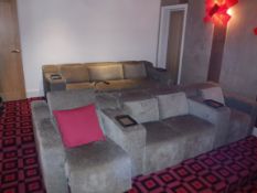 A suite of Cineak home cinema furniture comprising a pair of chairs,