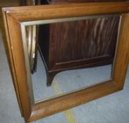 A large oak picture frame,