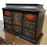 An 18th Century Boulle work tabletop cabinet,