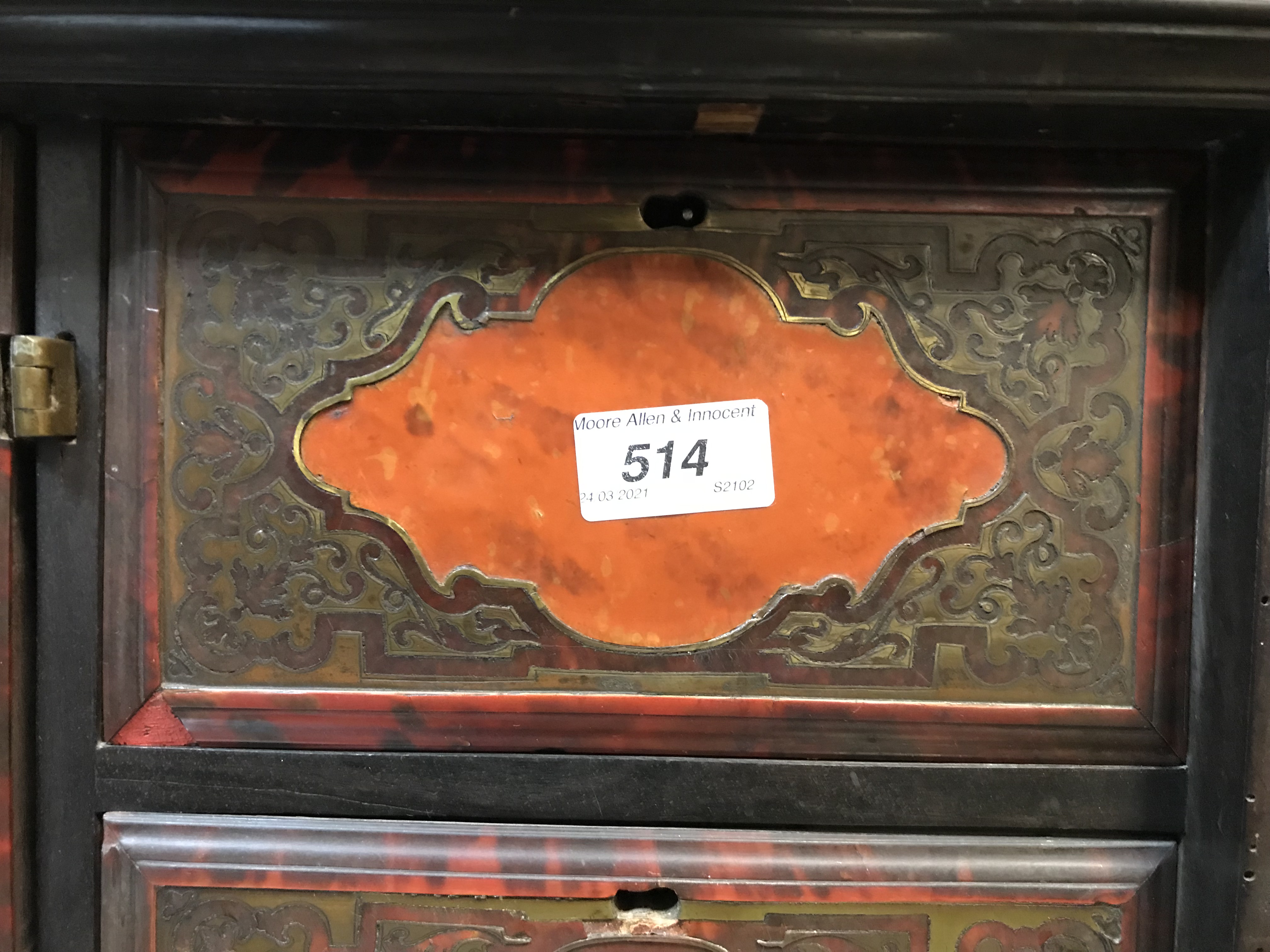 An 18th Century Boulle work tabletop cabinet, - Image 57 of 112