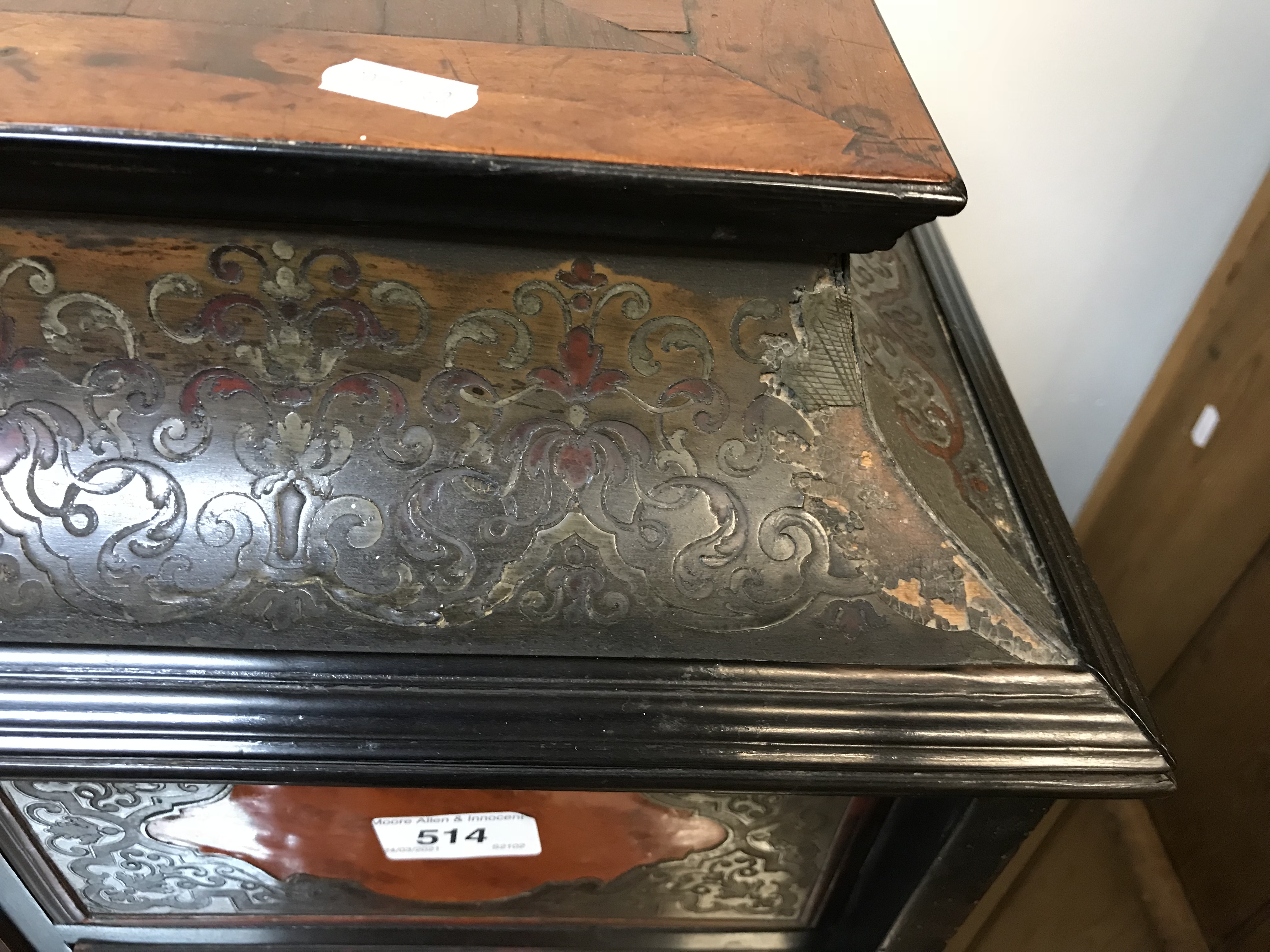 An 18th Century Boulle work tabletop cabinet, - Image 27 of 112